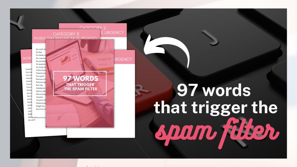 Get 97 words that trigger the spam filter